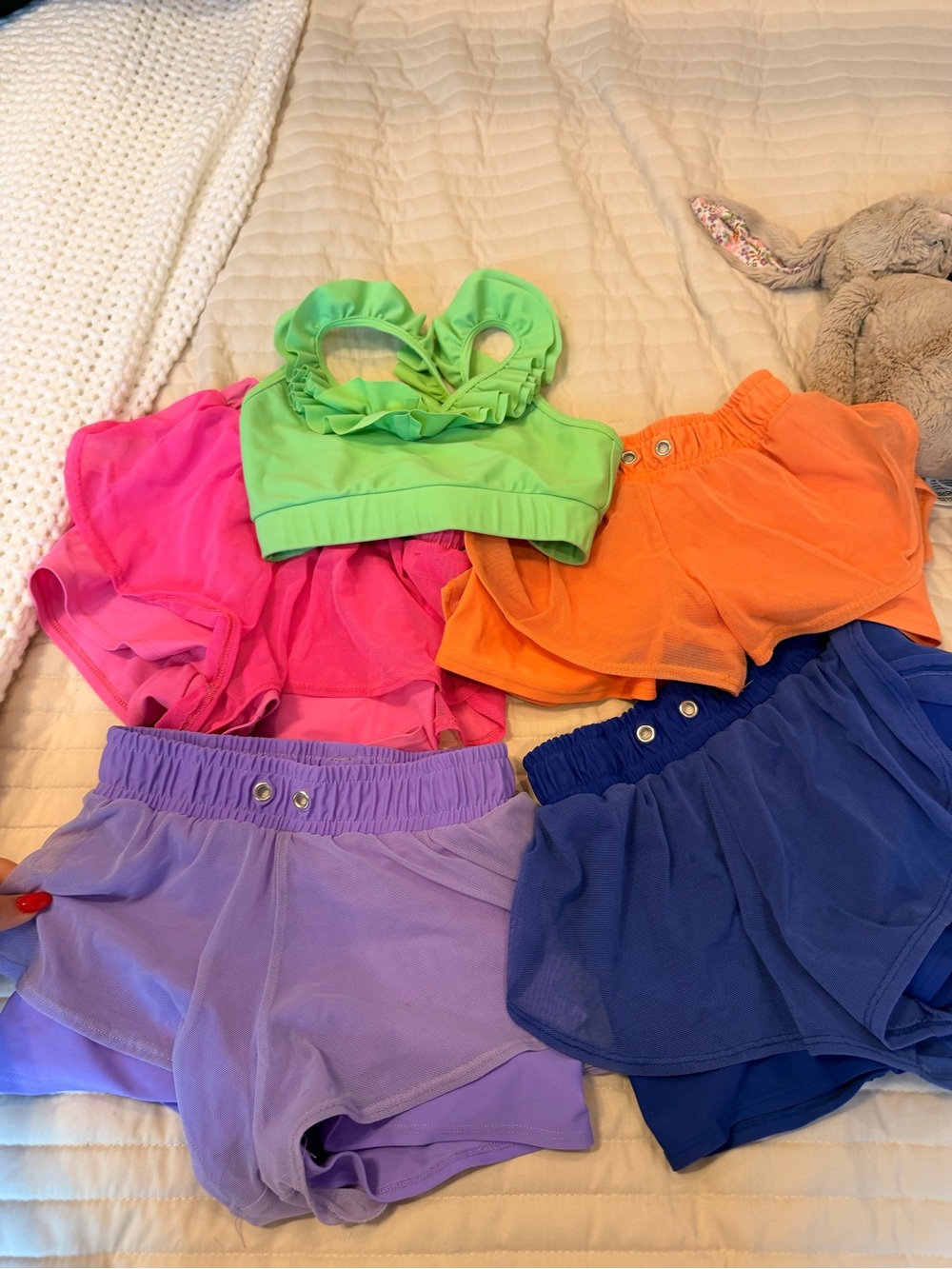 Girls Purple Pixie Active bundle, Green, Pink, Orange, Purple, Blue